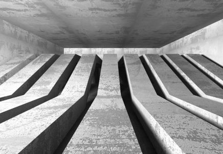 Abstract concrete beams, symbolising the impact of big tech's entry into retail finance, as predicted by the FCA