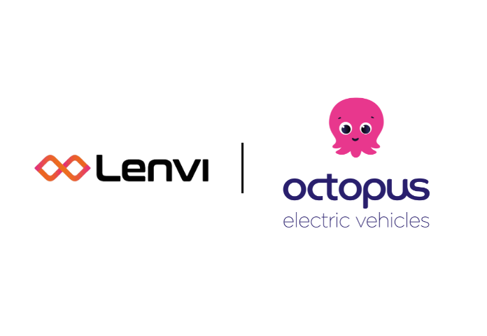 Lenvi and Octopus Electric Vehicles logos for partnership announcement
