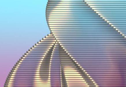 Abstract layered metallic forms, symbolising the evolution of fraud and how to deal with it.