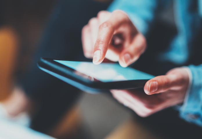 Lenvi digital innovation visualised through user on tablet